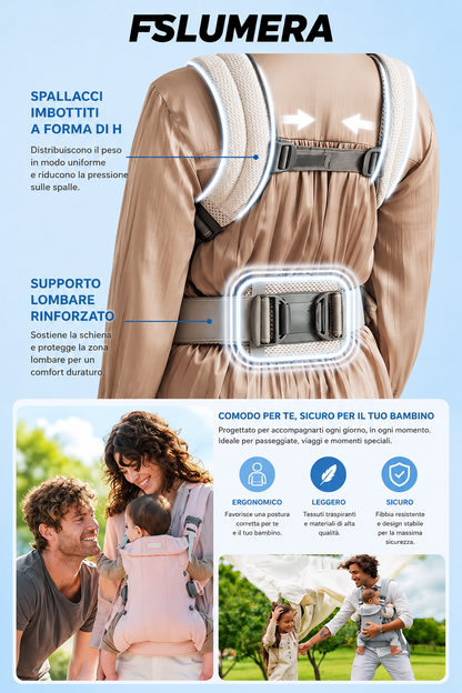 Marsupio BabyBjorn in rete 3D | Design ergonomico 3 in 1, adatto a neonati e bambini piccoli (da 3 a 18 kg)