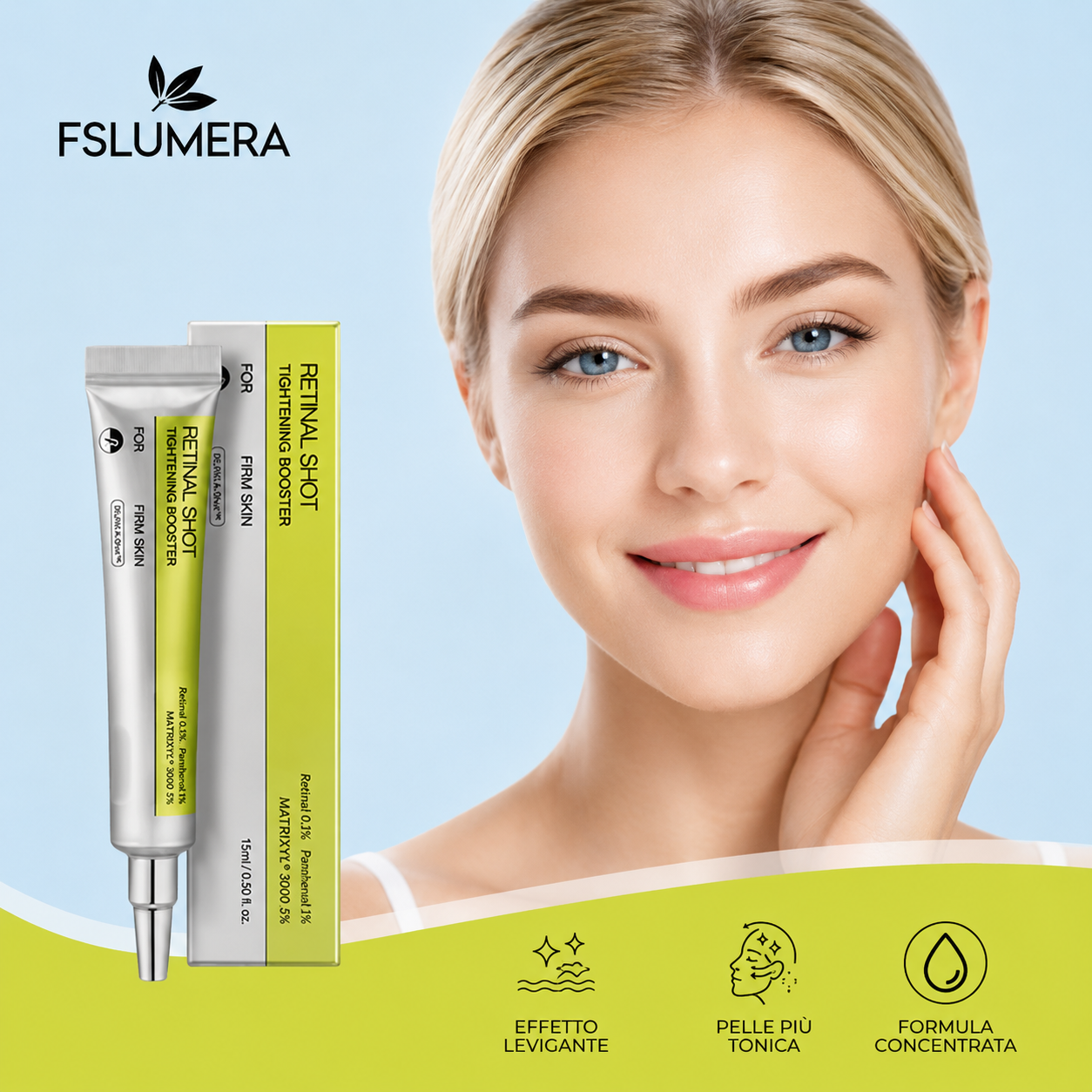 Retinolo Coreano, Essenza Idratante Esfoliante ,Crema Per Gli Occhi Idratante Ringiovanente, Riduce I Pori Idrata e Illumina la Pelle