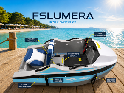 Nuovo Kart Elettrico EPP per Sport Acquatici, Mini Jet Boat