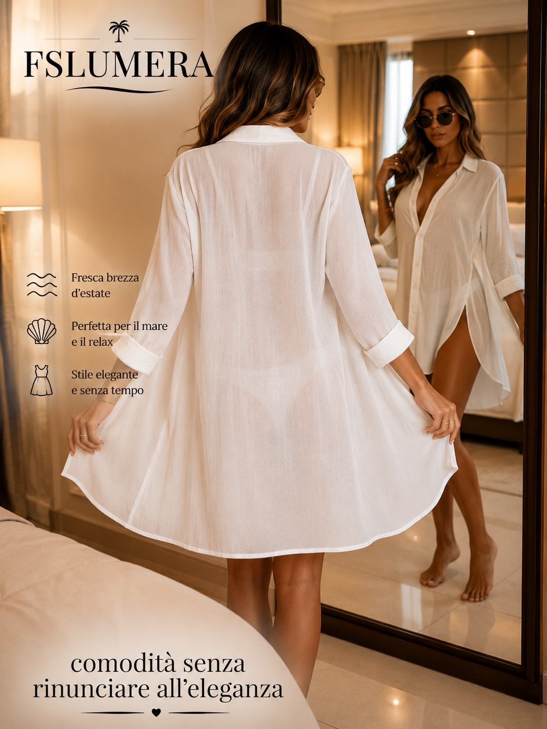 Abito da spiaggia , Abbigliamento da spiaggia , copricostume donna