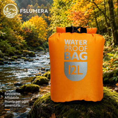 Borsa impermeabile adatta per Rafting ,Kayak Trekking fluviale ,Vela, Canoa ,Canottaggio ,Sacchi asciutti resistenti all'acqua