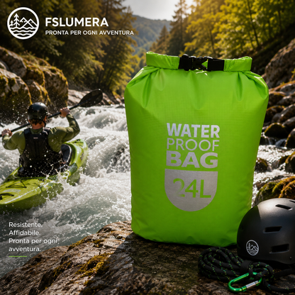 Borsa impermeabile adatta per Rafting ,Kayak Trekking fluviale ,Vela, Canoa ,Canottaggio ,Sacchi asciutti resistenti all'acqua