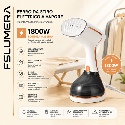 Ferro da Stiro Verticale a Vapore FSLUMERA 1800W