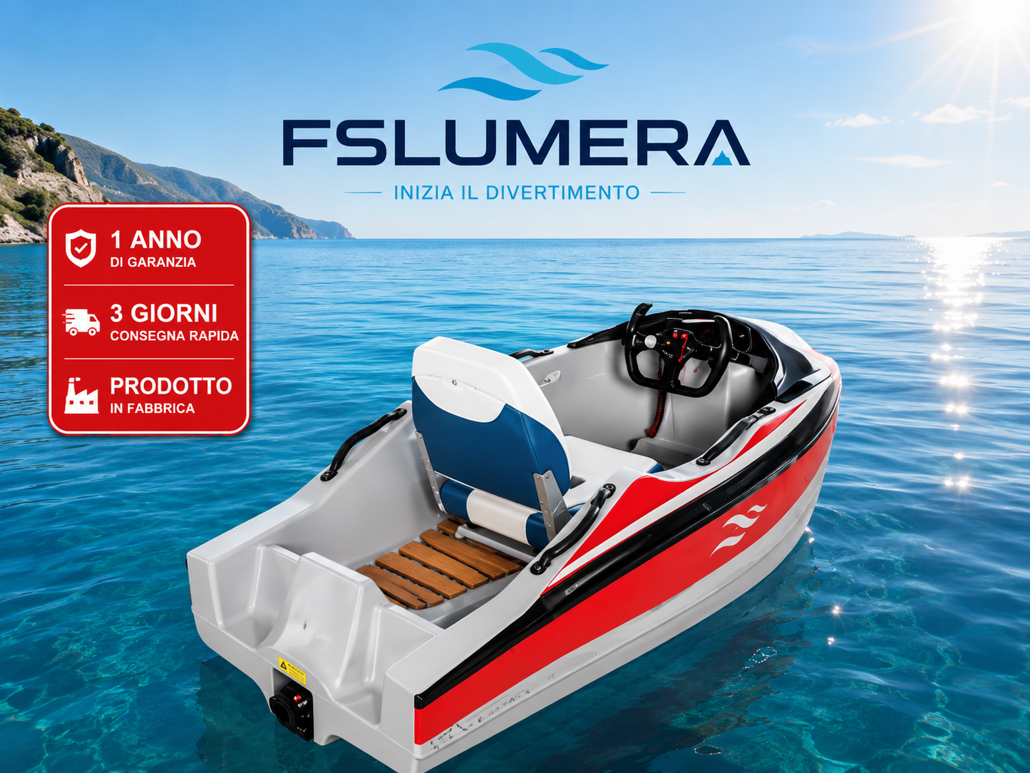 Nuovo Kart Elettrico EPP per Sport Acquatici, Mini Jet Boat