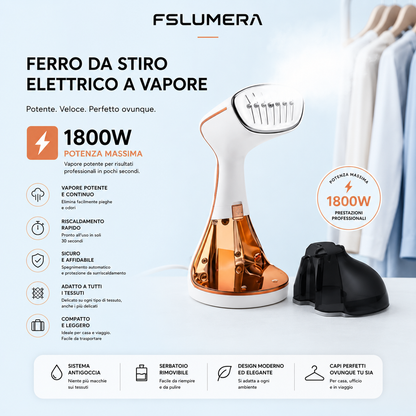 Ferro da Stiro Verticale a Vapore FSLUMERA 1800W