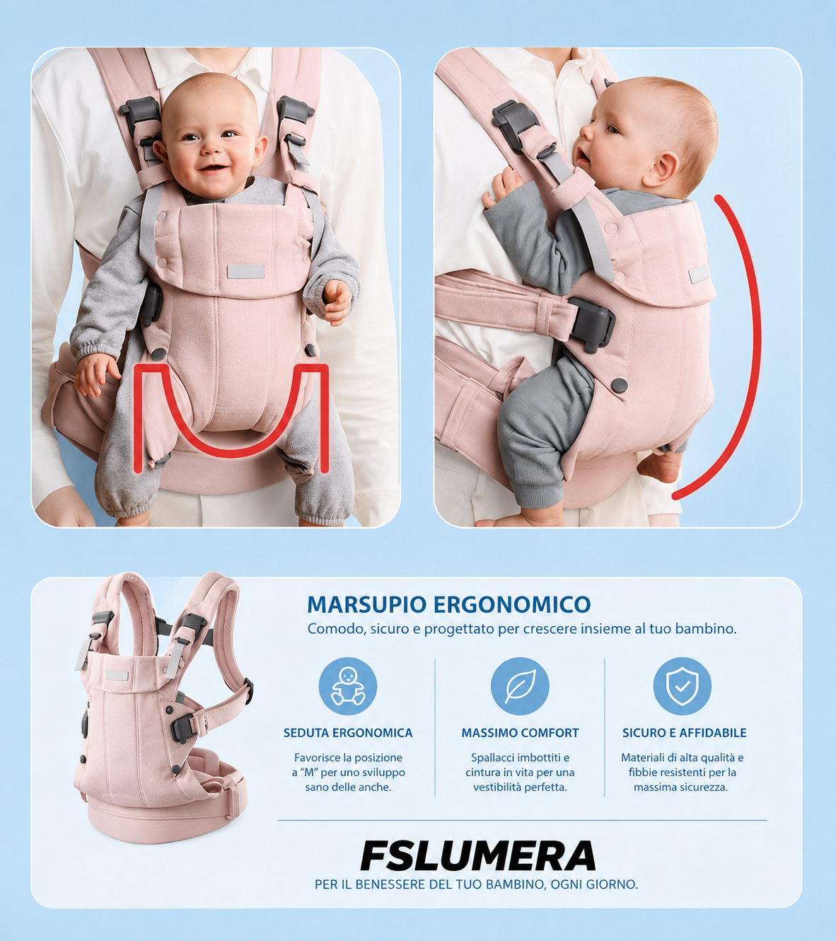 Marsupio BabyBjorn in rete 3D | Design ergonomico 3 in 1, adatto a neonati e bambini piccoli (da 3 a 18 kg)