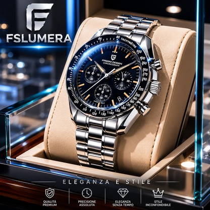 Nuovo Orologio 2026 al Quarzo per Uomo , Cronografo Sportivo in Acciaio