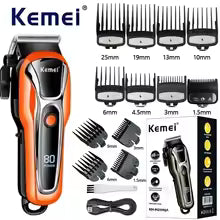 Tagliacapelli Professionale FSLUMERA con 12 Pettini, Display LCD, Batteria 2000mAh e Kit Accessori Completo