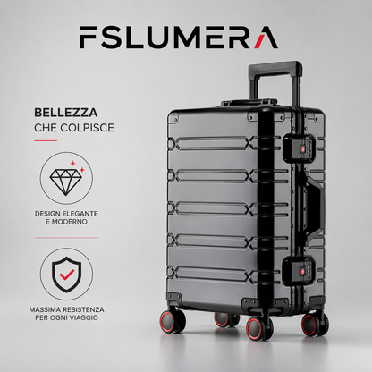 Valigia da Viaggio di Lusso in Lega di Alluminio-Magnesio , Trolley, Bagaglio a Mano