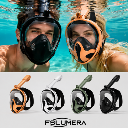 Scuba subacquea Anti Fog Maschera subacquea a pieno facciale Snorkeling ,Maschere respiratorie nuoto impermeabile sicura per bambini adulti
