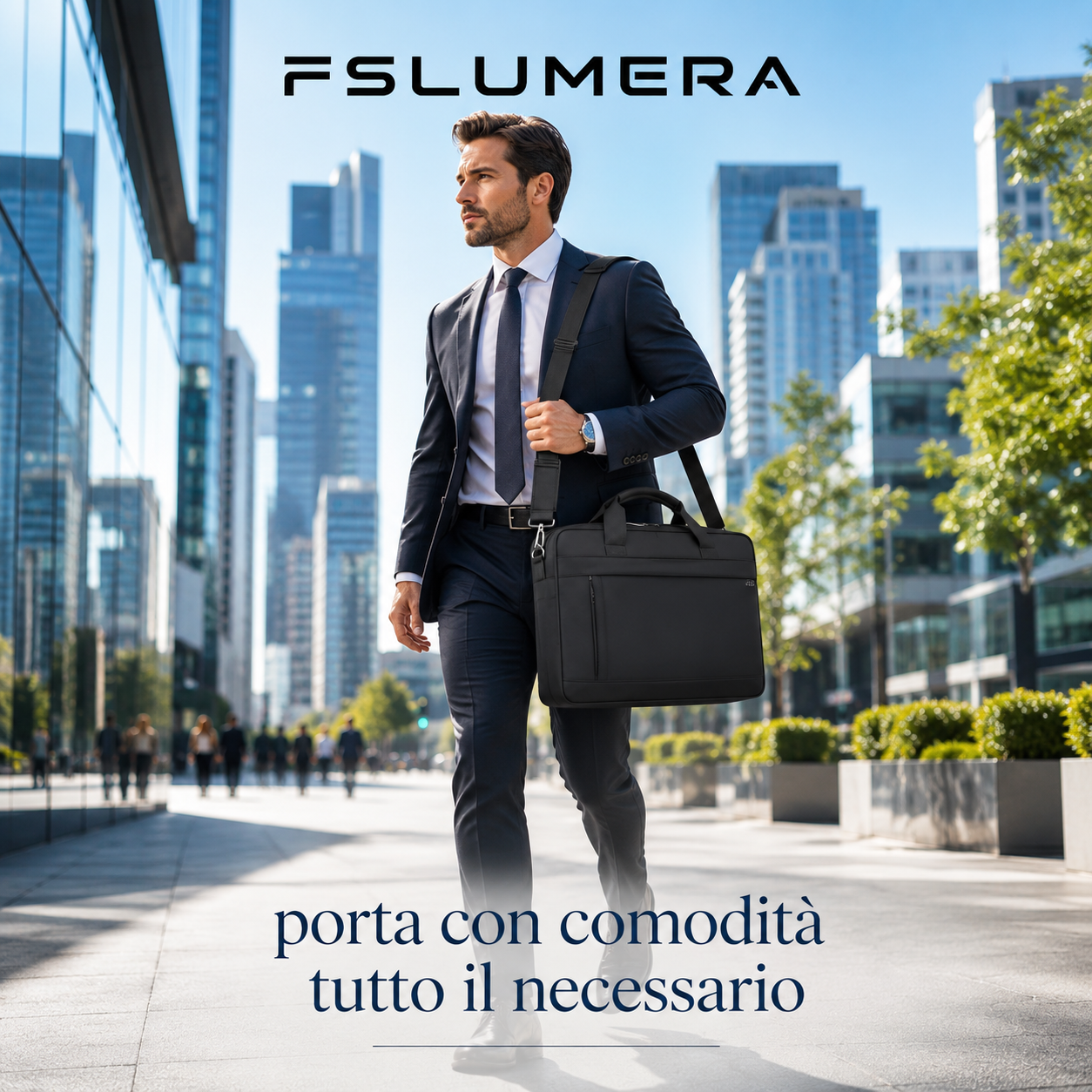 🖤 Borsa Porta PC FSLUMERA – Eleganza, Organizzazione e Comfort